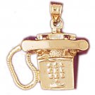 14K GOLD CHARM - PHONE #6577