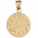 14K GOLD CHARM - CLOCK #6574