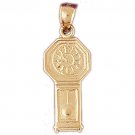 14K GOLD CHARM - CLOCK #6573