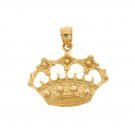 14K GOLD CHARM - CROWN #6556