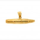 14K GOLD CHARM - CIGAR #6540