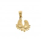 14K GOLD CHARM - FOOTS PRINT #6529