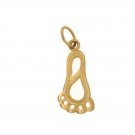 14K GOLD CHARM - FOOT PRINT #6528