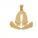 14K GOLD CHARM - FOOTS PRINT #6527