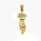 14K GOLD CHARM - HAND #6521