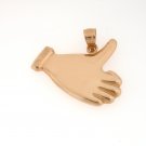 14K GOLD CHARM - GOOD SIGN #6519