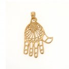 14K GOLD CHARM - HAND #6518