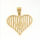 14K GOLD CHARM - I LOVE YOU SIGN #6515