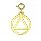 14K GOLD ALCOHOLICS ANONYMOUS CHARM #6501