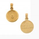 14K GOLD SEVEN WISHES CHARM - HEALTH #6485