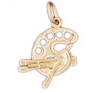 14K GOLD CHARM - ARTIST PALLET #6414