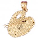 14K GOLD CHARM - ARTIST PALLET #6412
