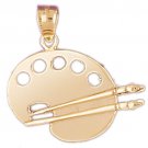 14K GOLD CHARM - ARTIST PALLET #6411