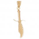 14K GOLD CHARM - SWORD #4833