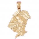 14K GOLD CHARM - ROMAN SOLDIER HELMET #4817