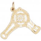14K GOLD HAIRDRESSER CHARM - HAIR DRIER #6375