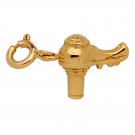 14K GOLD HAIRDRESSER CHARM - HAIR DRIER #6373