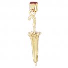 14K GOLD HOUSEHOLD CHARM - UMBRELLA #6620