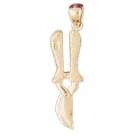 14K GOLD GARDENING CHARM #6675