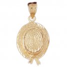 14K GOLD GARDENING CHARM - HAT #6664