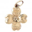 14K GOLD FLOWER CHARM #7190