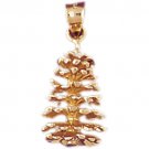 14K GOLD CHARM - Pinecone #6787