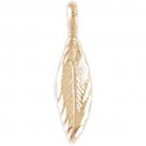 14K GOLD LEAF CHARM #6786