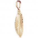 14K GOLD LEAF CHARM #6777