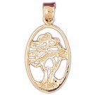 14K GOLD TREE CHARM #6837