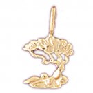 14K GOLD TREE CHARM #6828