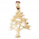 14K GOLD TREE CHARM #6820