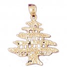 14K GOLD TREE CHARM #6819