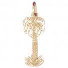 14K GOLD PALM TREE CHARM #6810
