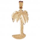 14K GOLD PALM TREE CHARM #6801