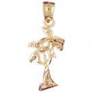 14K GOLD PALM TREE CHARM #6799