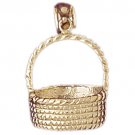 14K GOLD COOKING CHARM - BASKET #6971