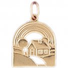 14K GOLD HOUSE CHARM #6984