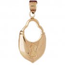 14K GOLD CHARM - LOCK #7121