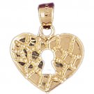14K GOLD CHARM - LOCK #7119