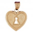 14K GOLD CHARM - LOCK #7117