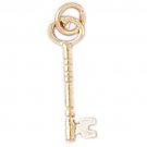 14K GOLD CHARM - KEY #7107
