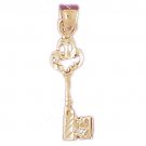 14K GOLD CHARM - KEY #7106