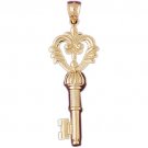 14K GOLD CHARM - KEY #7087