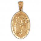 14K GOLD RELIGIOUS CHARM - MEDAL #8803