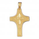 14K GOLD RELIGIOUS CHARM - CROSS #8238