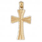 14K GOLD RELIGIOUS CHARM - CROSS #8231