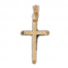 14K GOLD RELIGIOUS CHARM - CROSS #8196