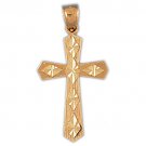 14K GOLD RELIGIOUS CHARM - CROSS #8188