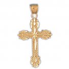 14K GOLD RELIGIOUS CHARM - CROSS #8186