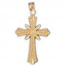 14K GOLD RELIGIOUS CHARM - CROSS #8185